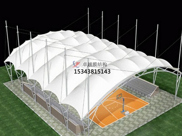 湖北市膜结构膜结构雨棚设计施工案例(图文)
